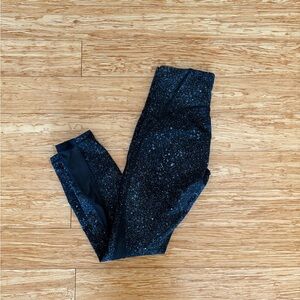 Lululemon Sparkly Black and White Leggings